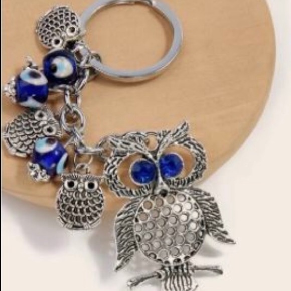 Accessories - Keychain Blue Eye And Owl